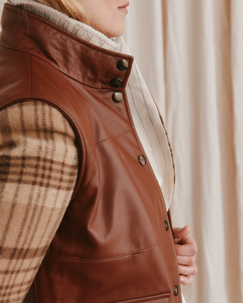 Leather Gilet