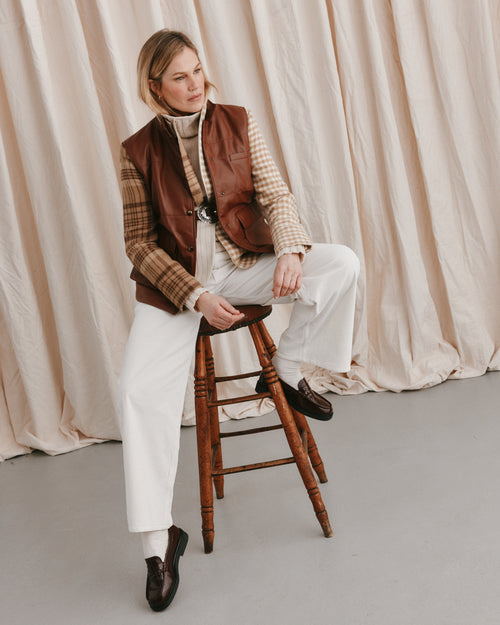 Leather Gilet