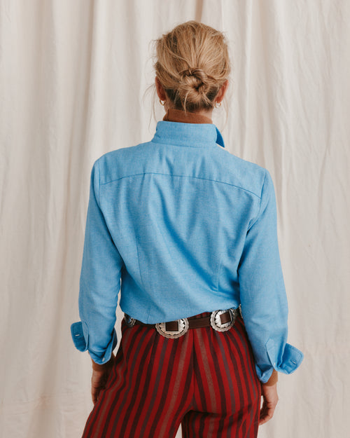 Flick Bib Shirt Sky Blue