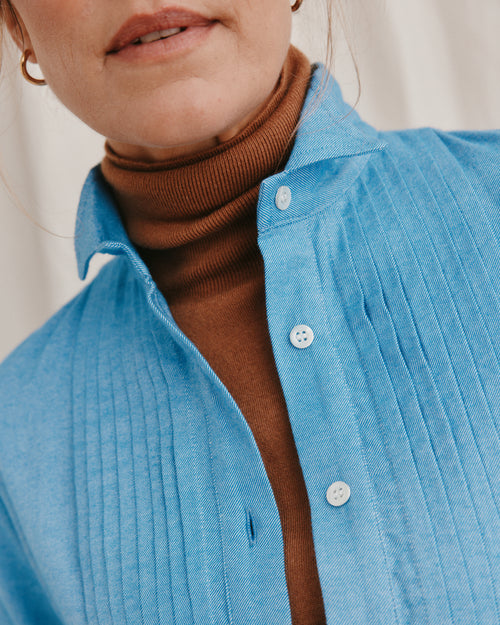 Flick Bib Shirt Sky Blue