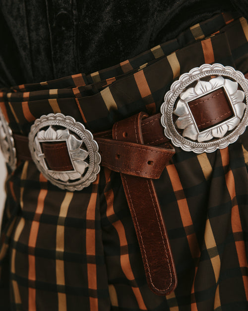 Darcy Skirt Chocolate Taffeta