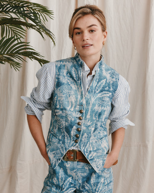 Vespa Waistcoat Camel