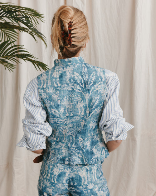 Vespa Waistcoat Camel