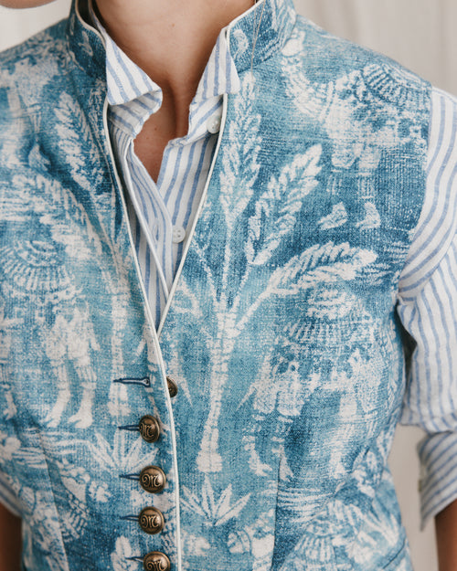 Vespa Waistcoat Camel