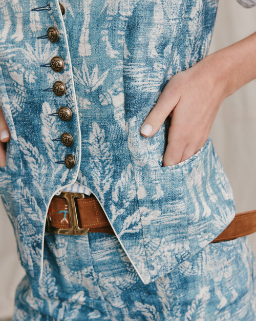 Vespa Waistcoat Camel