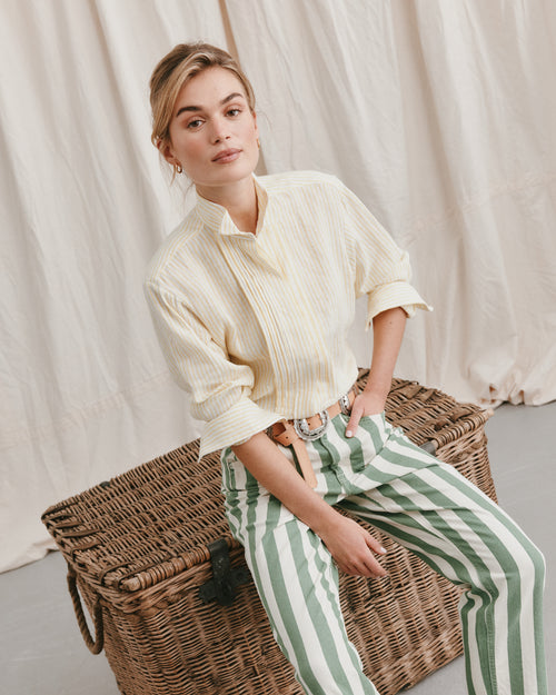Antibes Shirt Yellow Stripe