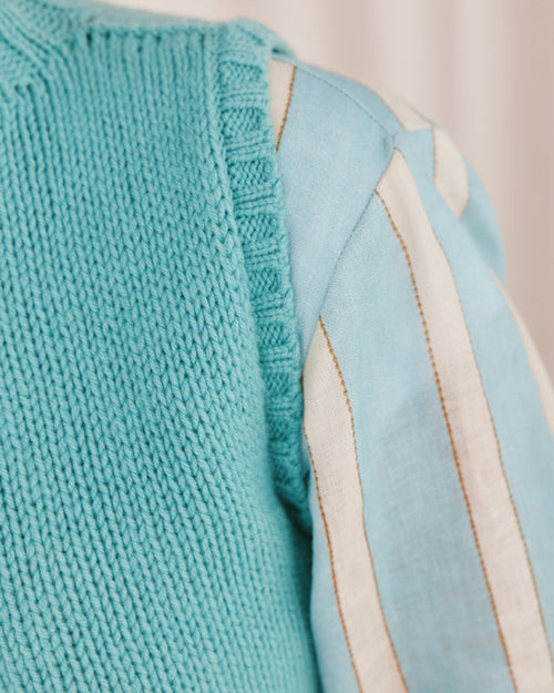 MOLOH Neck Sleeveless Aquamarine