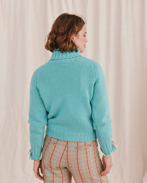 The Crown MOLOH Neck Aquamarine