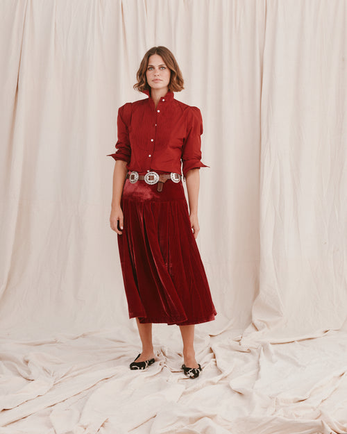 Monaco Skirt Ruby
