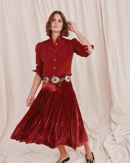 Monaco Skirt Ruby