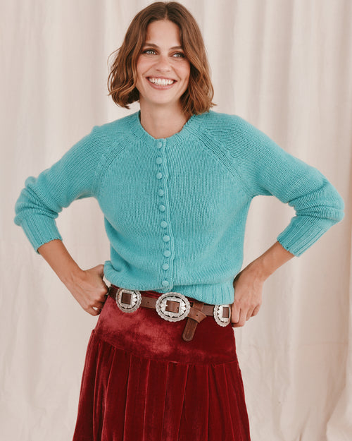 Moloh Cardigan Aquamarine