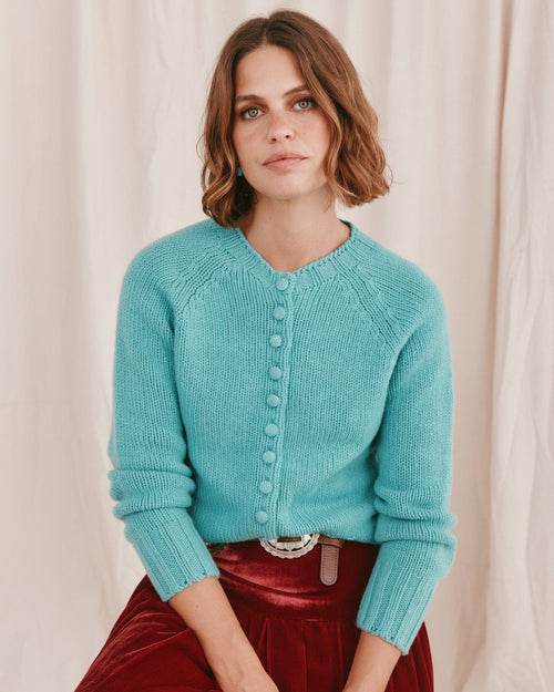 Moloh Cardigan Aquamarine