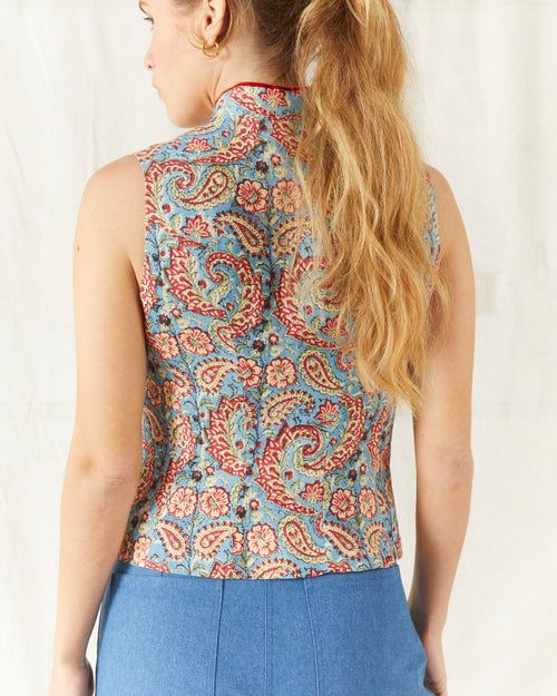 Vespa Waistcoat Paisley