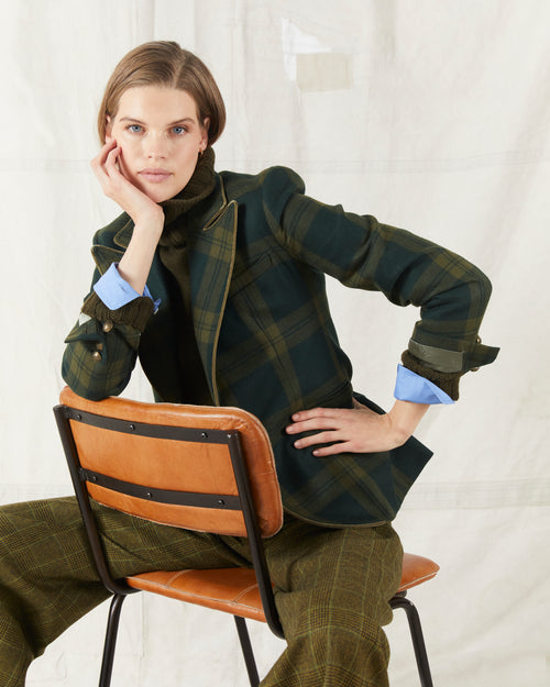 Warpole Jacket Green Plaid