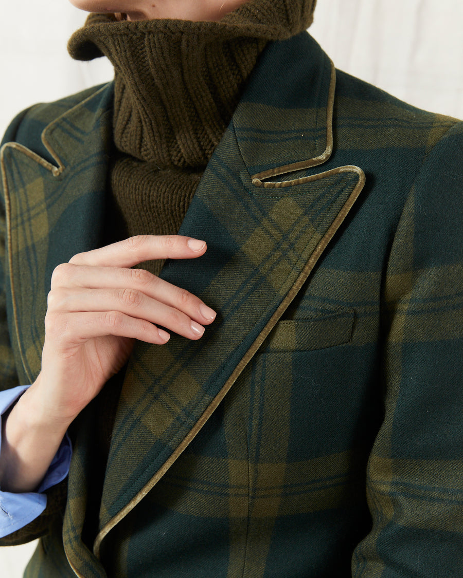 Warpole Jacket Green Plaid