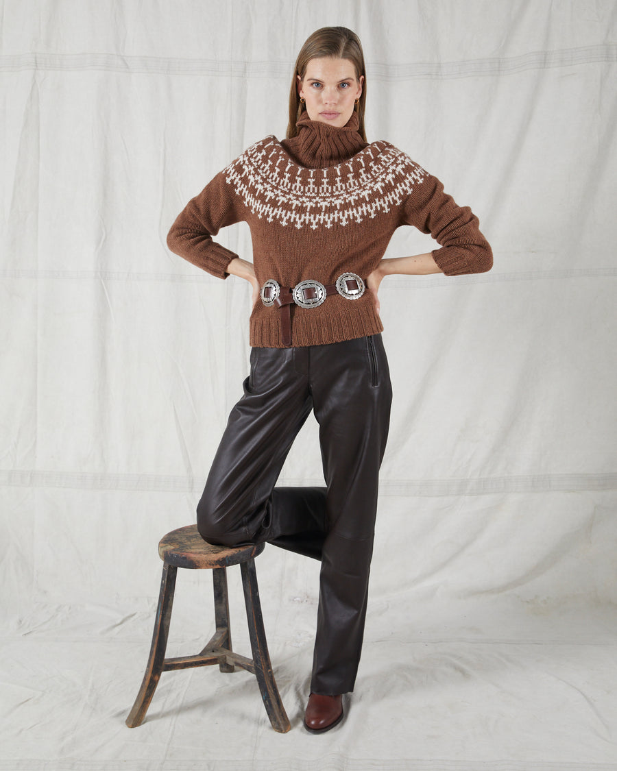 MOLOH Neck Fair Isle Hazelnut