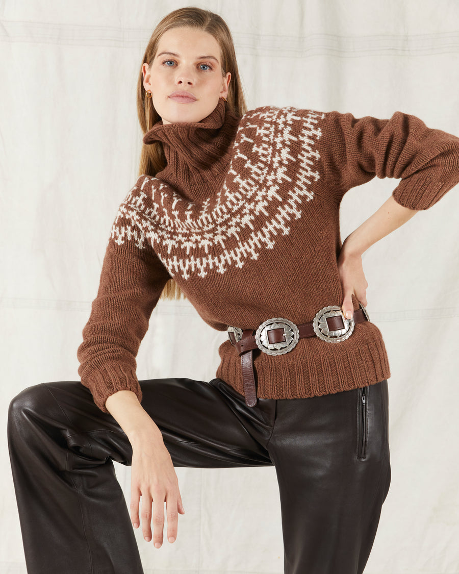 MOLOH Neck Fair Isle Hazelnut