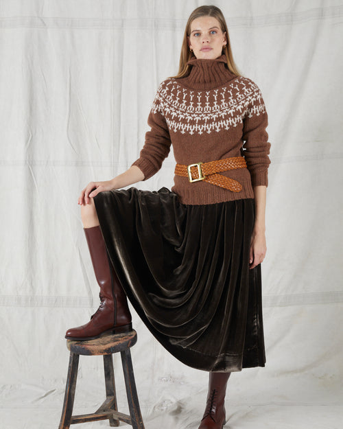 MOLOH Neck Fair Isle Hazelnut