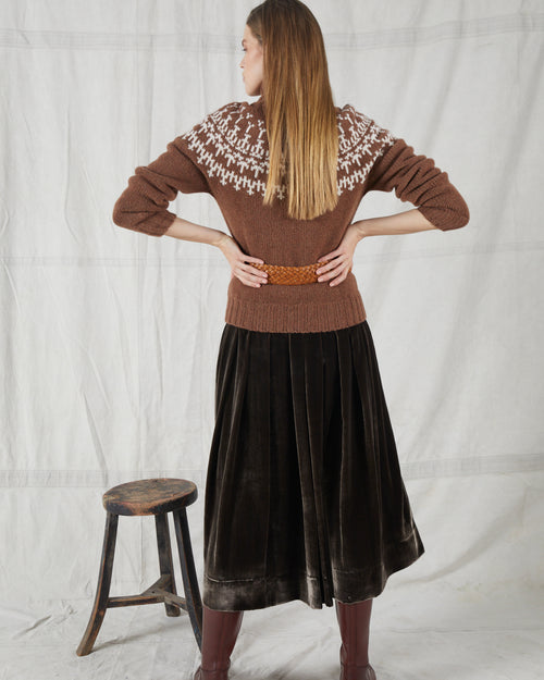 MOLOH Neck Fair Isle Hazelnut