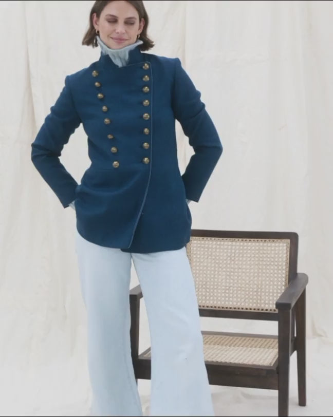 Military Jacket Prussian Blue