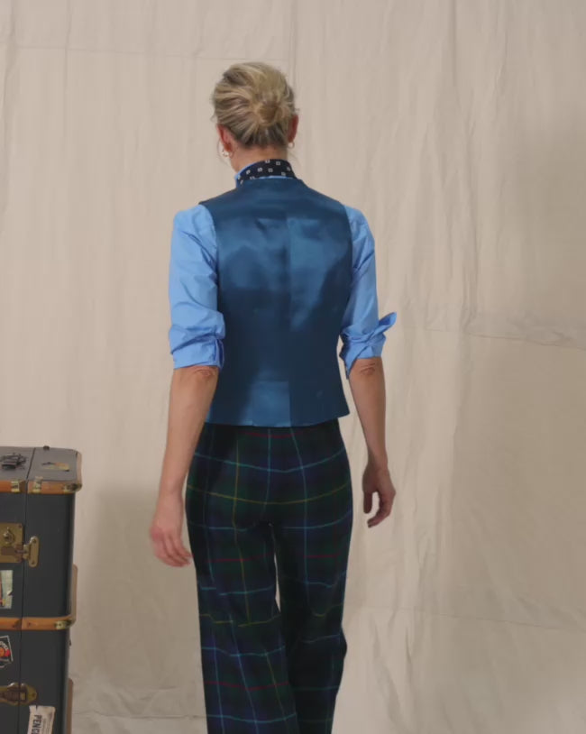 Smiley Waistcoat Tartan