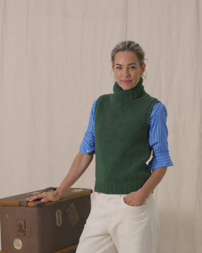 MOLOH Neck Sleeveless Moss