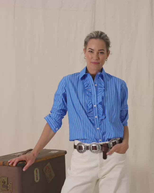 Single Frill Shirt Stripe